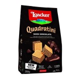 Loacker вафли Quadratini Dark Chocolate, 250 гр